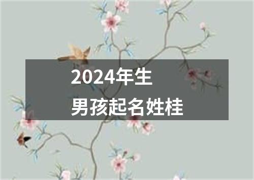 2024年生男孩起名姓桂