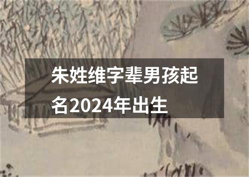 朱姓维字辈男孩起名2024年出生