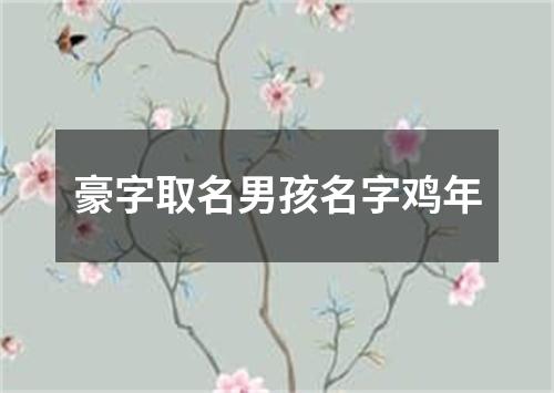 豪字取名男孩名字鸡年