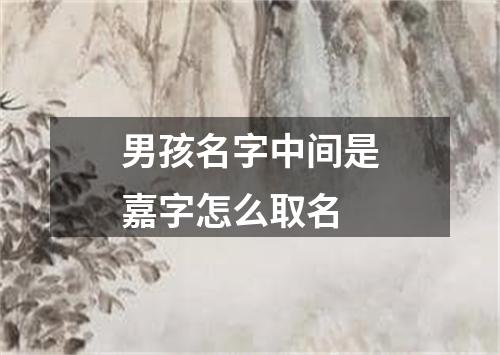 男孩名字中间是嘉字怎么取名