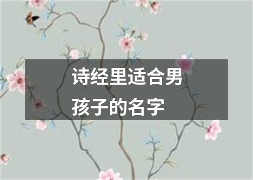 诗经里适合男孩子的名字