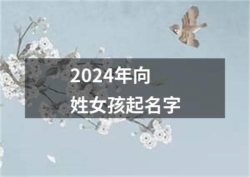 2024年向姓女孩起名字