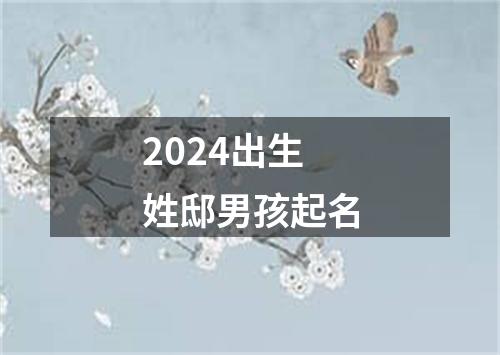 2024出生姓邸男孩起名