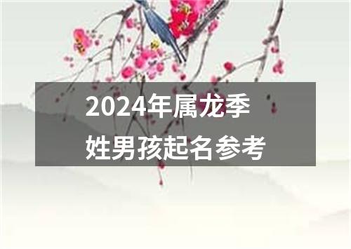 2024年属龙季姓男孩起名参考