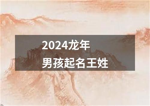 2024龙年男孩起名王姓