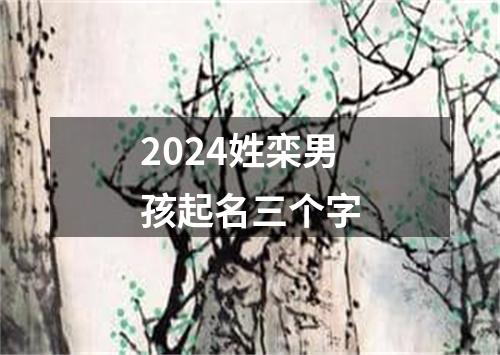 2024姓栾男孩起名三个字