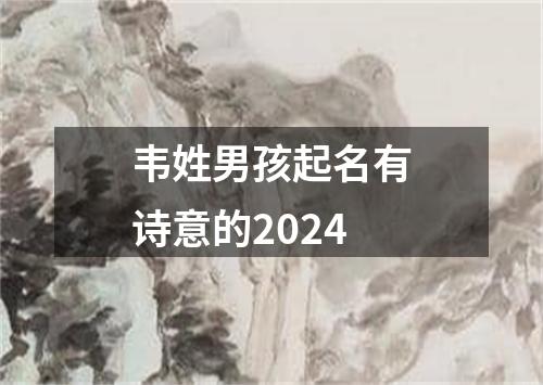 韦姓男孩起名有诗意的2024