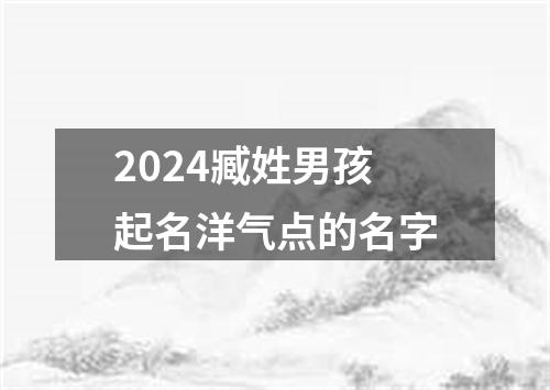 2024臧姓男孩起名洋气点的名字