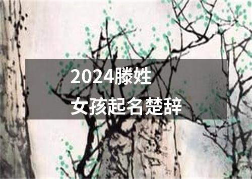 2024滕姓女孩起名楚辞