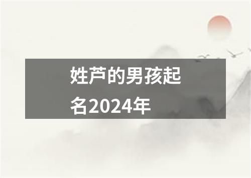 姓芦的男孩起名2024年