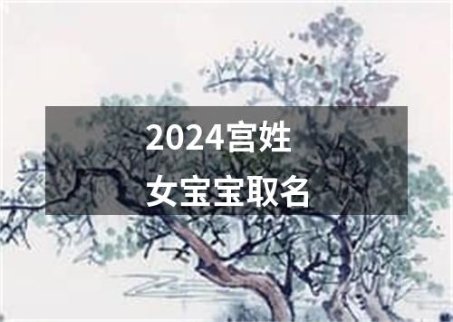 2024宫姓女宝宝取名