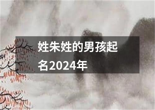 姓朱姓的男孩起名2024年