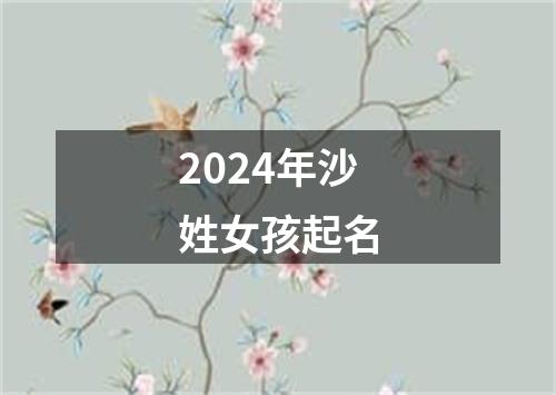 2024年沙姓女孩起名