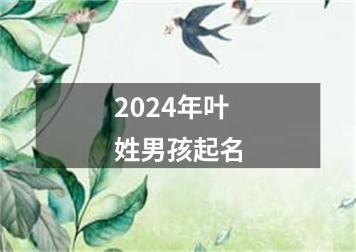 2024年叶姓男孩起名