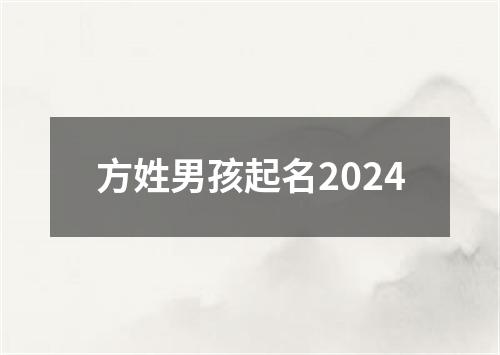 方姓男孩起名2024