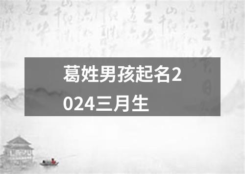 葛姓男孩起名2024三月生