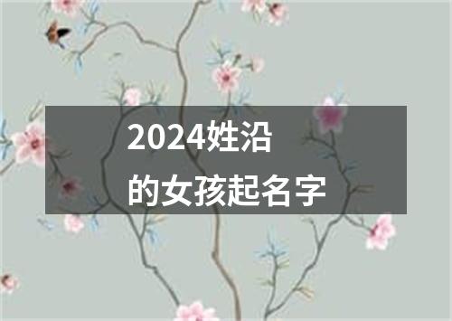 2024姓沿的女孩起名字