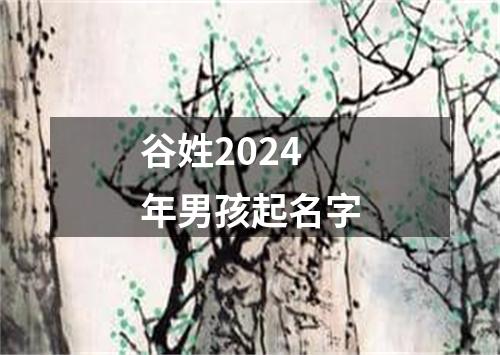 谷姓2024年男孩起名字