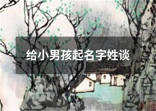 给小男孩起名字姓谈