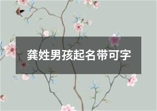 龚姓男孩起名带可字