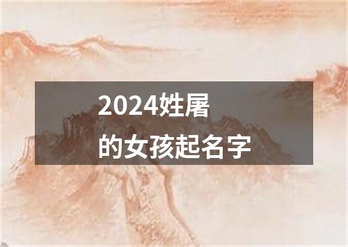 2024姓屠的女孩起名字