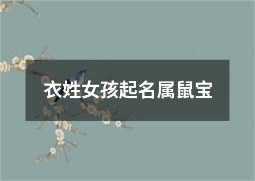 衣姓女孩起名属鼠宝