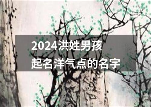 2024洪姓男孩起名洋气点的名字