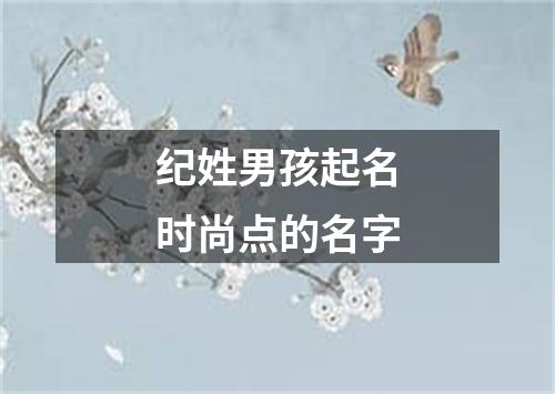 纪姓男孩起名时尚点的名字