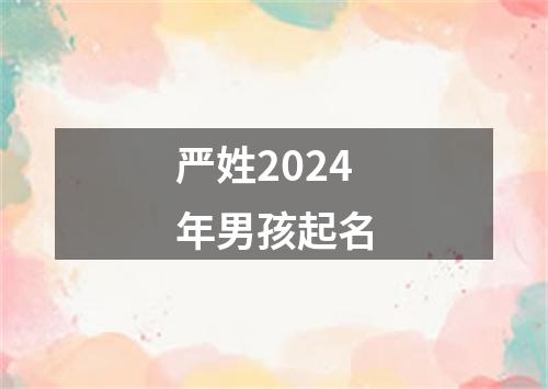 严姓2024年男孩起名