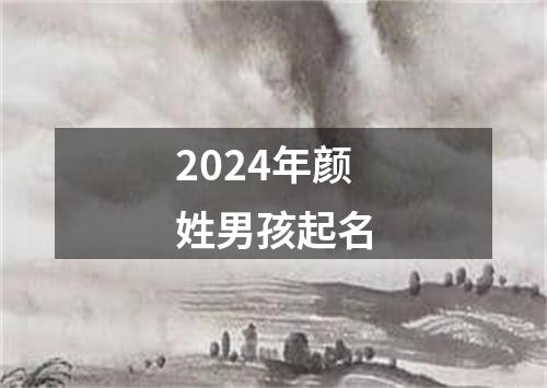 2024年颜姓男孩起名