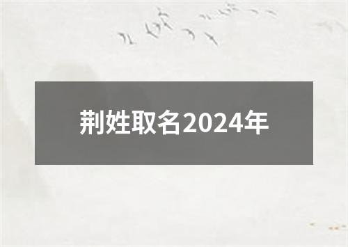 荆姓取名2024年