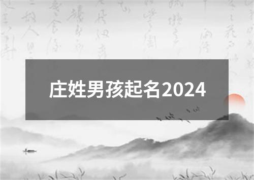 庄姓男孩起名2024