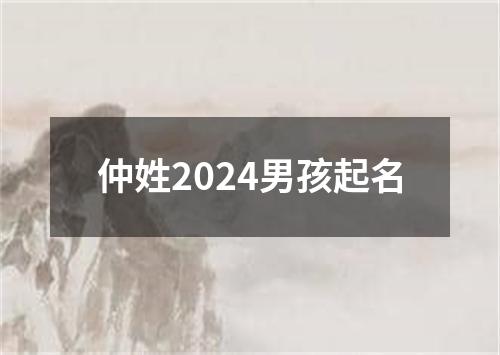 仲姓2024男孩起名