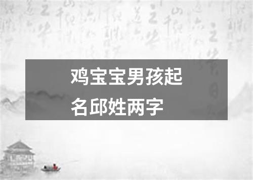 鸡宝宝男孩起名邱姓两字