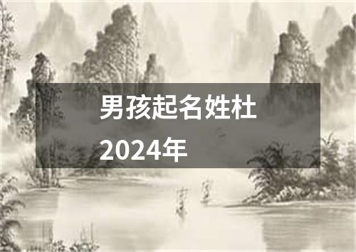 男孩起名姓杜2024年