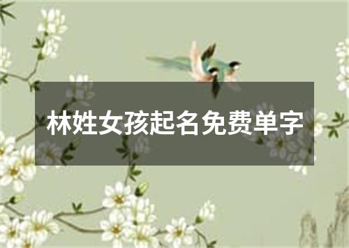 林姓女孩起名免费单字