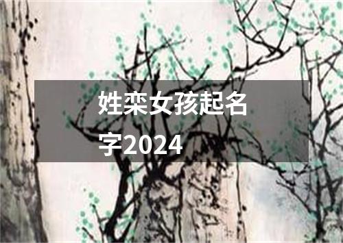 姓栾女孩起名字2024