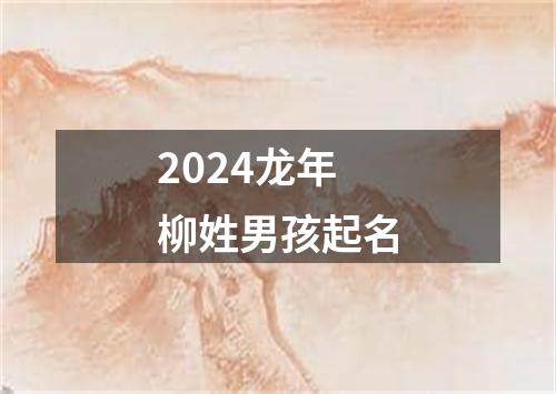 2024龙年柳姓男孩起名