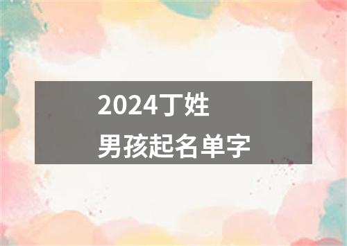 2024丁姓男孩起名单字