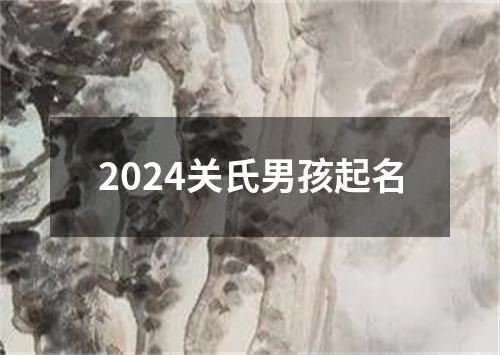 2024关氏男孩起名