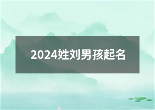 2024姓刘男孩起名