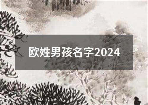 欧姓男孩名字2024