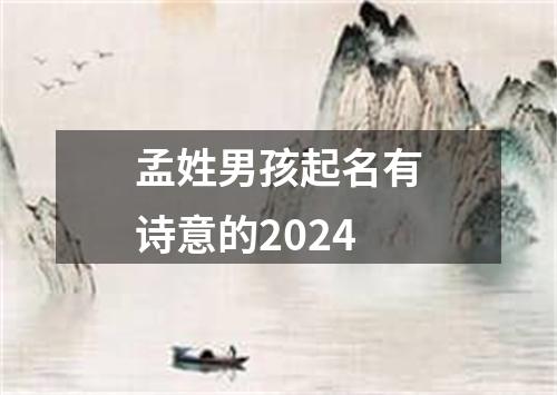 孟姓男孩起名有诗意的2024