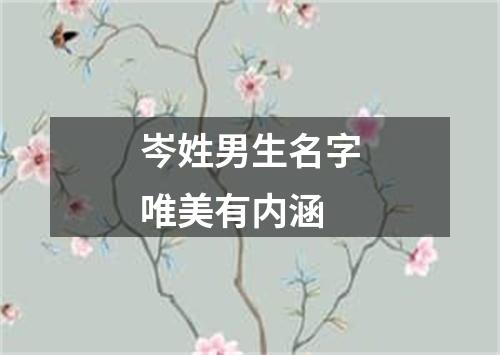 岑姓男生名字唯美有内涵