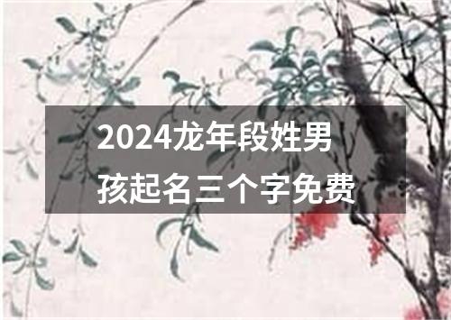 2024龙年段姓男孩起名三个字免费