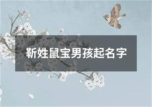 靳姓鼠宝男孩起名字