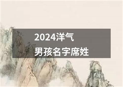 2024洋气男孩名字席姓