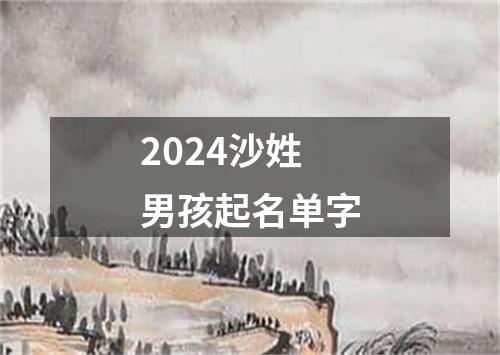 2024沙姓男孩起名单字