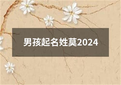 男孩起名姓莫2024