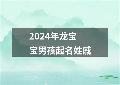 2024年龙宝宝男孩起名姓戚